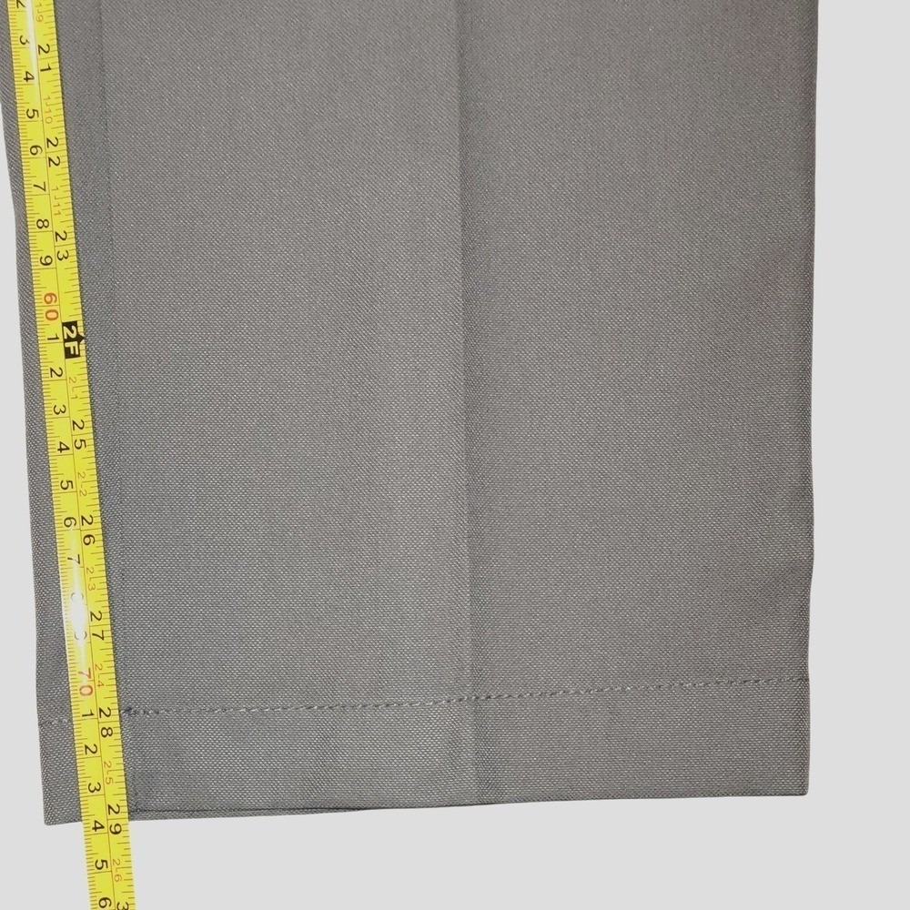 Roundtree & Yorke 38x29 Performance Pants‎ Dark Gray Flat Front Straight Leg - Picture 8 of 9
